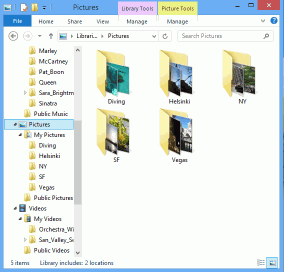 Archivos de usuario en Windows 8. Disco C: